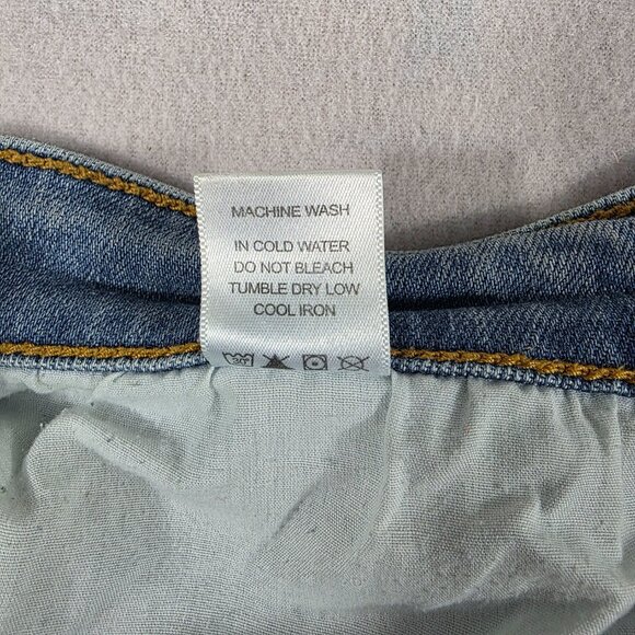 Judy Blue Jeans Womens 13/31 Blue Denim Boyfriend Fit Distressed Stretch - Picture 16 of 16